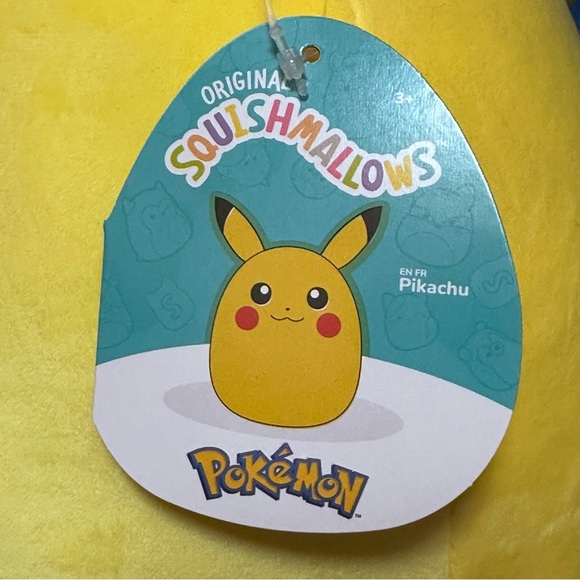 SQUISHMALLOWS x POKEMON pikachu 12in NWT - Picture 4 of 4
